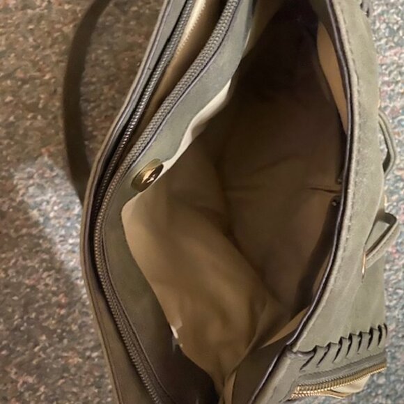 Unbranded Women's Olive Shade Hobo Satchel Bag - Picture 3 of 5